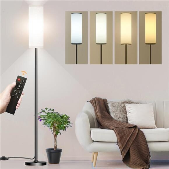 Floor Lamp for Living Room Bedroom,Modern LED Floor Lamp with Remote Control - Picture 1 of 16